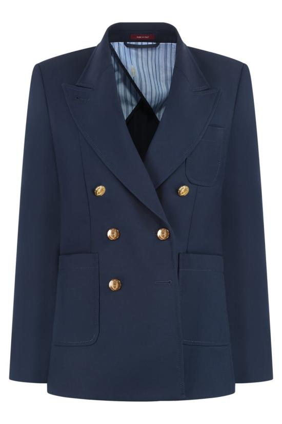 25SS 구찌 더블 브레스트 코튼 자켓 818203Z7AJZ 4264 BLUE