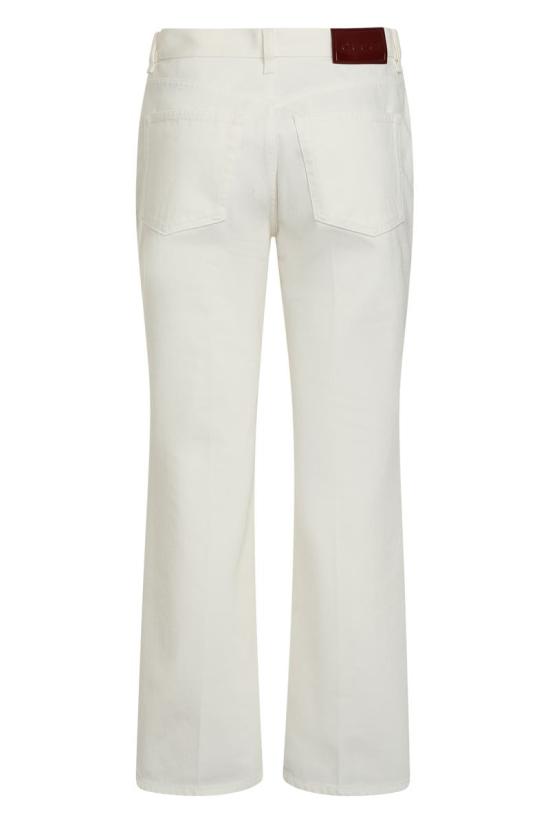 25SS 구찌 플레어 크롭 데님 팬츠 플레어 크롭 데님  817989XDC8W 9000 WHITE - GUCCI