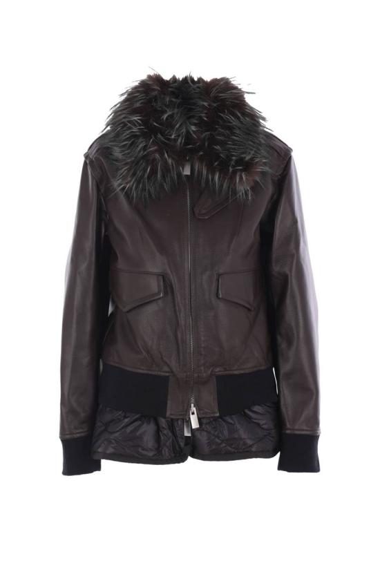 25FW 사카이 가죽 자켓 2508238601 BROWN