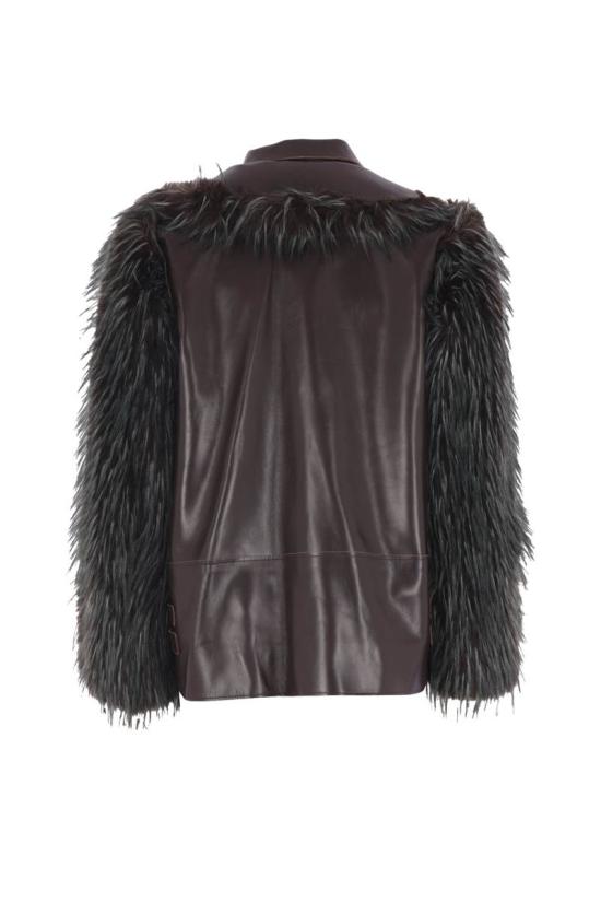 25FW 사카이 가죽 자켓 2508237613 BROWN GREEN - SACAI