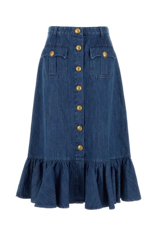 25SS 발렌티노 가라바니 스커트 6B3DD18L94C 558 BLUE