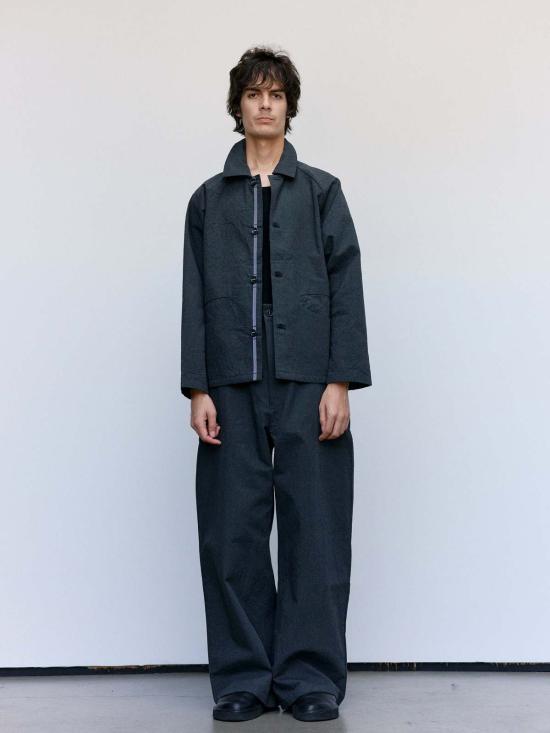  맨틀 긴팔 셔츠 R19 S3 그래닛 울 보트 셔츠 - MAN-TLE