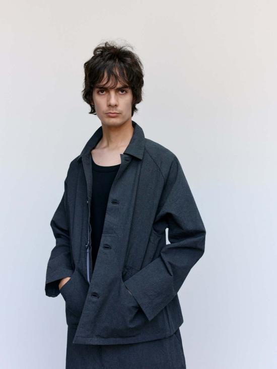  맨틀 긴팔 셔츠 R19 S3 그래닛 울 보트 셔츠 - MAN-TLE