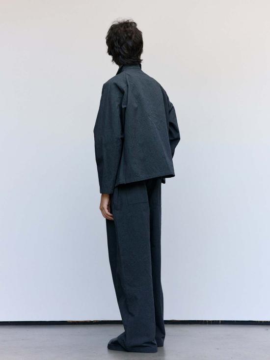  맨틀 긴팔 셔츠 R19 S3 그래닛 울 보트 셔츠 - MAN-TLE