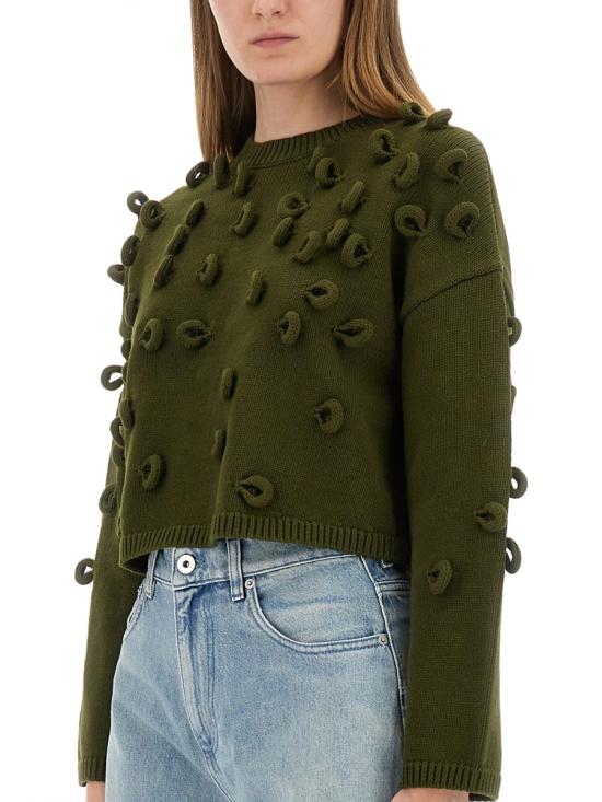 25FW JW앤더슨 스웨터 KW1446 YN0417575 GREEN - JW ANDERSON