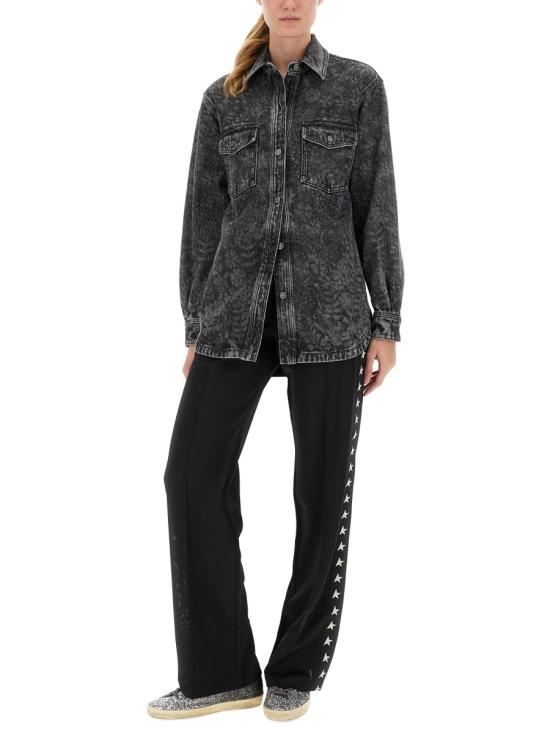 25FW 골든구스 스트레이트 팬츠 GWP00877 P00052180203 BLACK - GOLDEN GOOSE