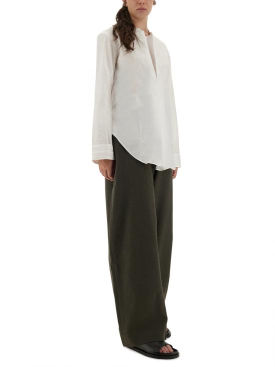 25FW 스튜디오 니콜슨 블라우스/셔츠 PAMPASNW 1684 OPTICWHITE - STUDIO NICHOLSON