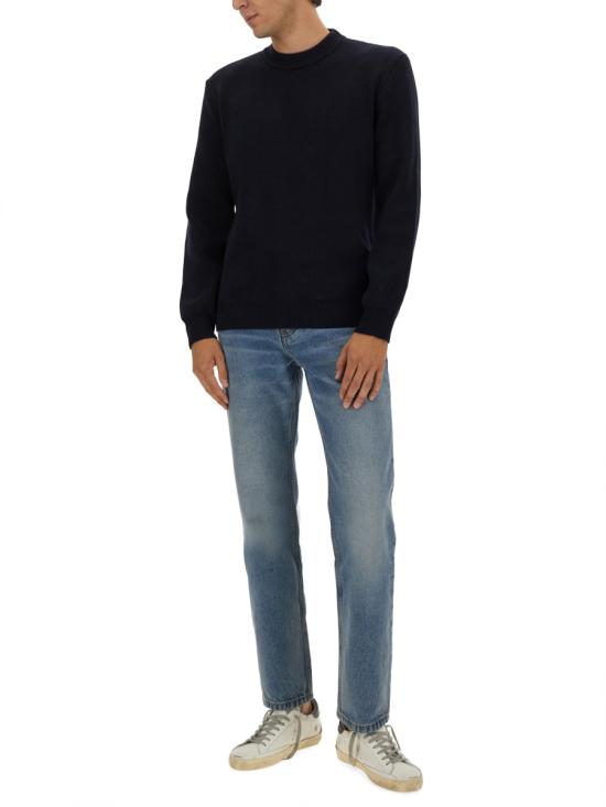 25FW 골든구스 긴팔 티셔츠 GMP00841 P00066250486 BLUE - GOLDEN GOOSE