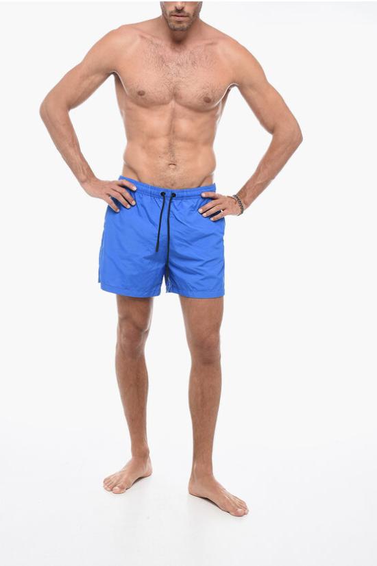  마르셀로 불론 스윔팬츠 CMFA003C99FAB0014510 Blue - MARCELO BURLON