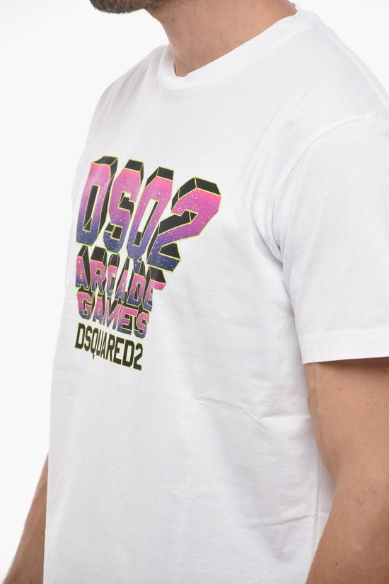  디스퀘어드2 반팔 티셔츠 S74GD1152 S23009 100 White - DSQUARED2