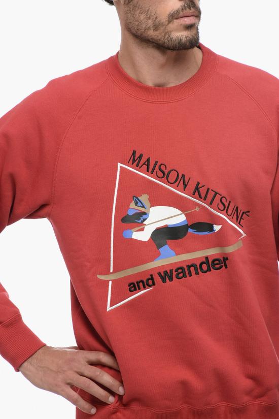  앤드원더 긴팔 티셔츠 5743284910 100 Red - AND WANDER