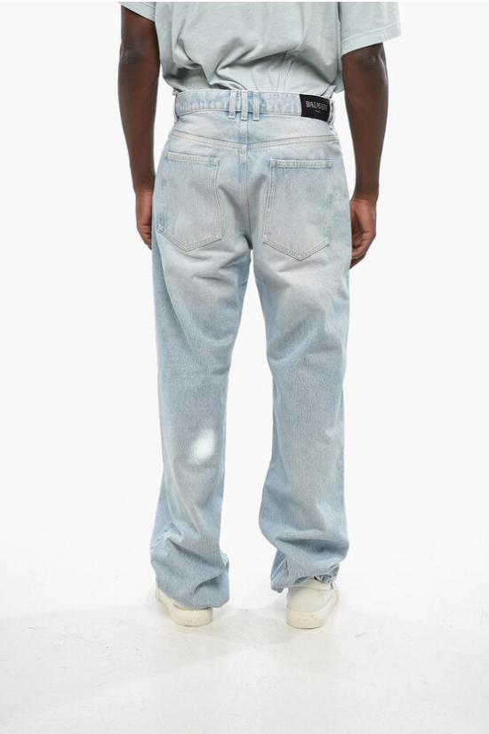  발망 데님 팬츠 DH0ML135DE95 6FC Blue - BALMAIN