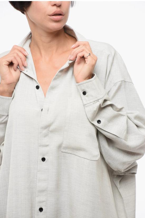  자크뮈스 블라우스 241SH067 1545 910 Gray - JACQUEMUS