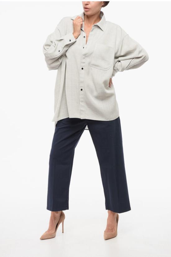  자크뮈스 블라우스 241SH067 1545 910 Gray - JACQUEMUS