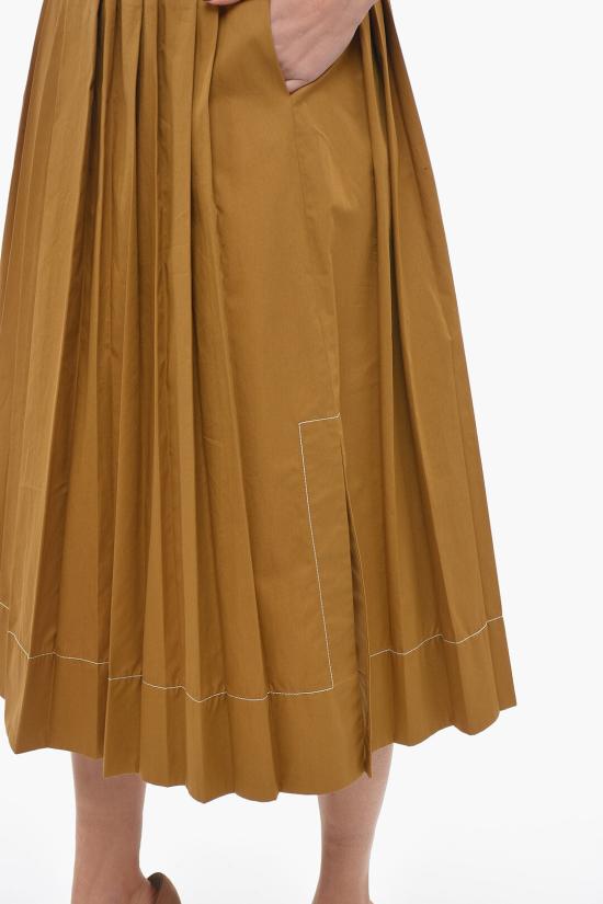  토리버치 롱 스커트 136790 255 Brown - TORY BURCH