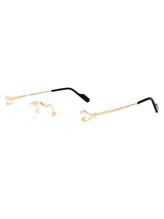 26SS 까르띠에 림리스 무테 안경 CT0563O 001 gold - CARTIER