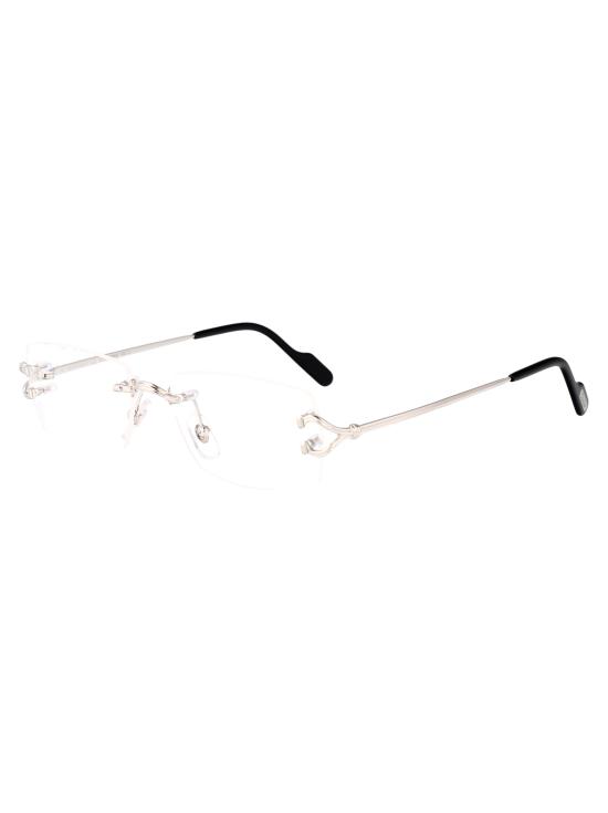 26SS 까르띠에 림리스 무테 안경 CT0563O 002 silver - CARTIER