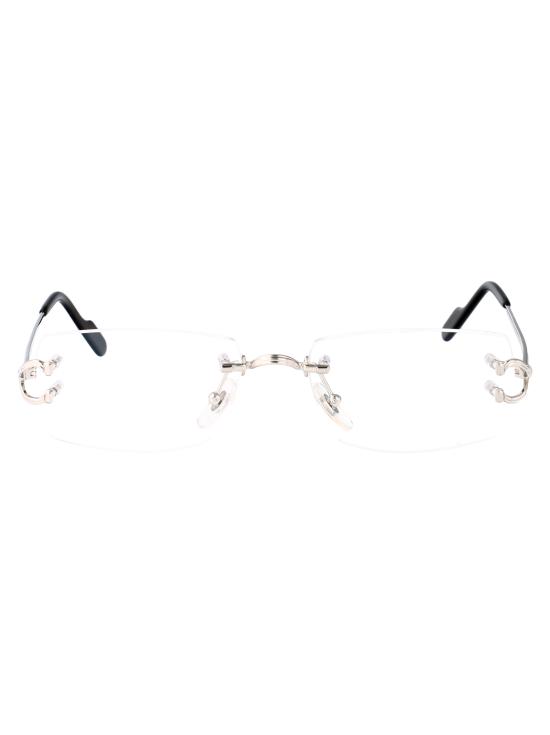 26SS 까르띠에 림리스 무테 안경 CT0563O 002 silver