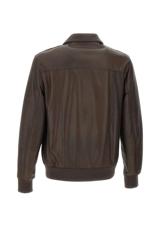 25FW 볼파글리 가죽 자켓 PLATONE MORO3 Brown - VOLFAGLI