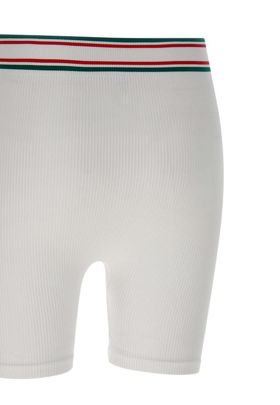 24FW 카사블랑카 숏팬츠 WAW25ACT025 01 White - CASABLANCA