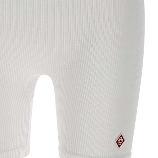 24FW 카사블랑카 숏팬츠 WAW25ACT025 01 White - CASABLANCA