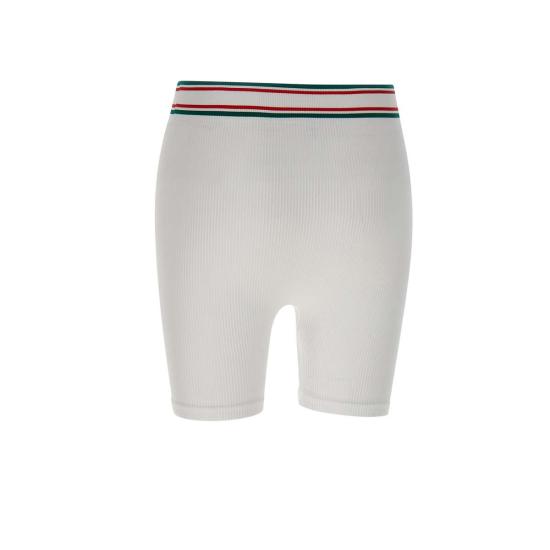 24FW 카사블랑카 숏팬츠 WAW25ACT025 01 White - CASABLANCA