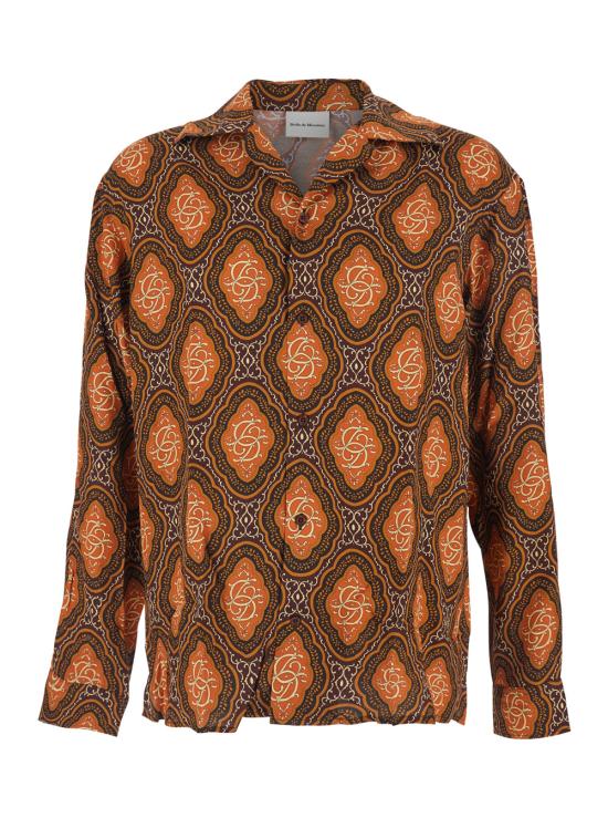 25FW 드롤드무슈 긴팔 셔츠 ISH234VI022BN Brown