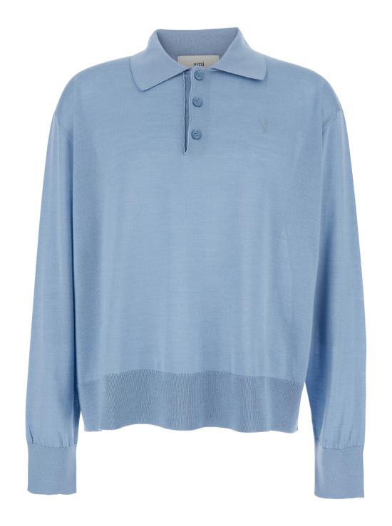 25FW 아미 긴팔 티셔츠 HPL406KN00664506 Light blue