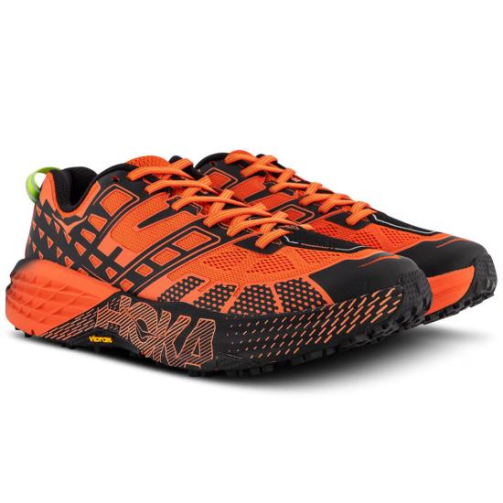 25SS 호카 스니커즈 HOKA | Speedgoat 2 로우 슈즈 '토마토/일렉트릭 그린' - HOKA