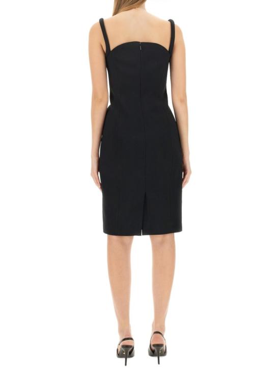  베르사체 미디 원피스 1012446 1A005401B000 Black - VERSACE