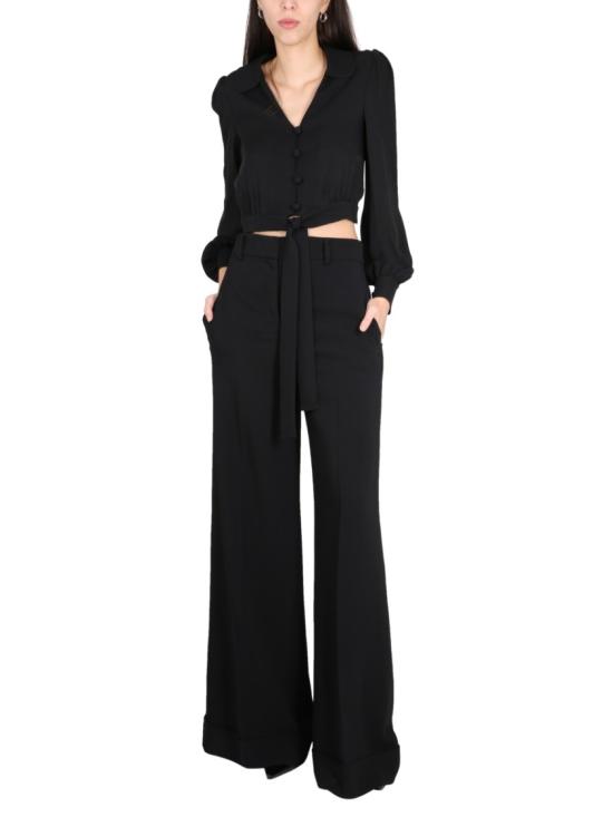  모스키노 스트레이트 팬츠 03320525 0555 Black - MOSCHINO