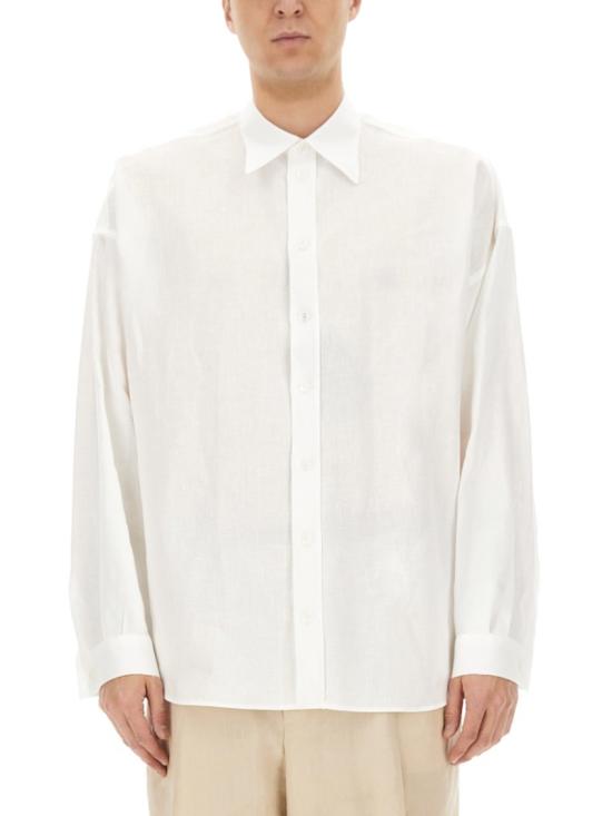 25SS 돌체앤가바나 롱 슬리브 린넨 셔츠 G5NE2T FU4JBW0800 White
