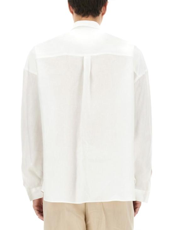 25SS 돌체앤가바나 롱 슬리브 린넨 셔츠 G5NE2T FU4JBW0800 White - DOLCE & GABBANA