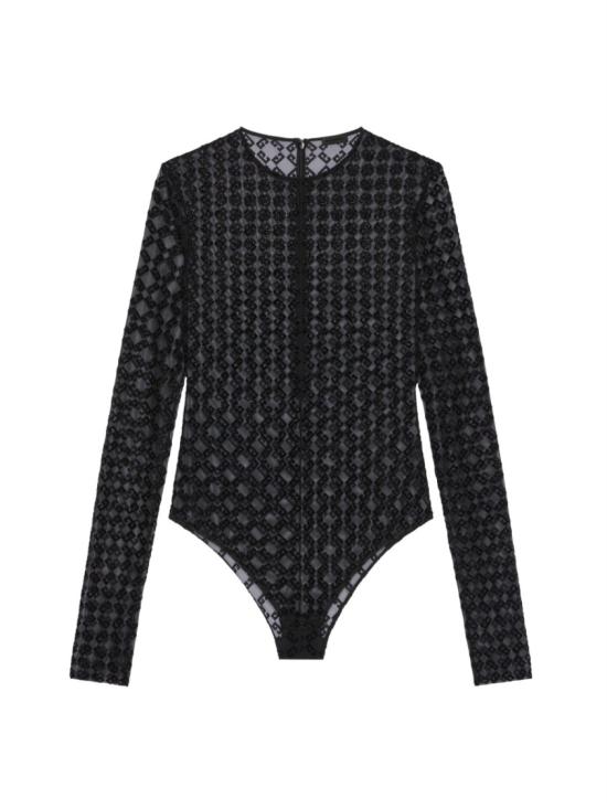 25SS 지방시 바디수트 티셔츠 BWB03U20H0 008 Black