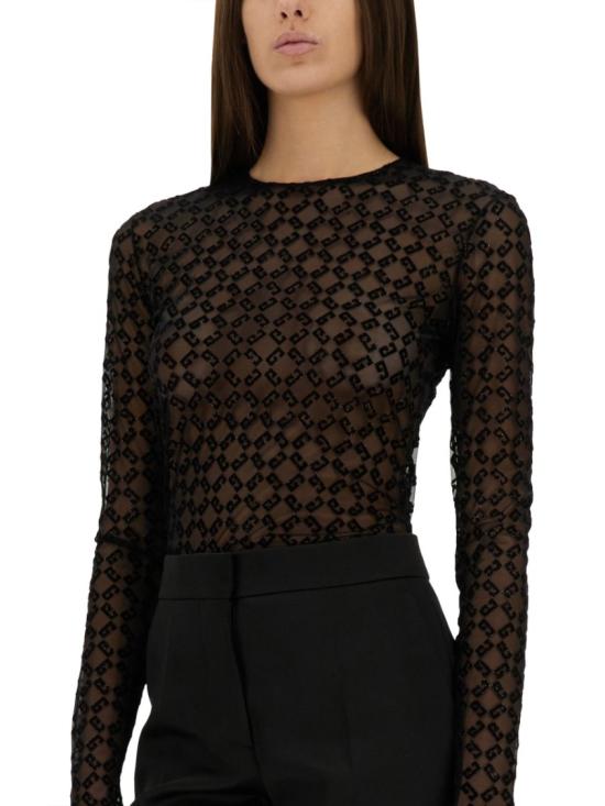 25SS 지방시 바디수트 티셔츠 BWB03U20H0 008 Black - GIVENCHY