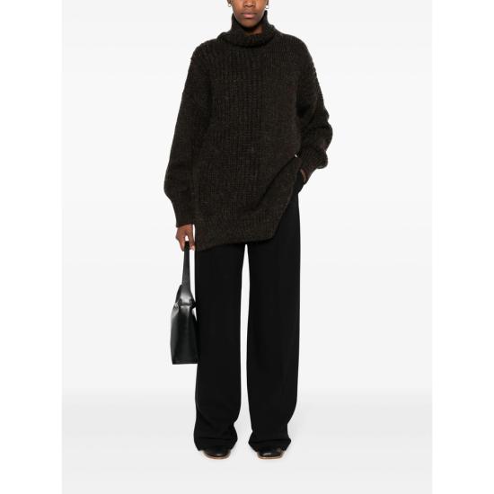  칼카테라 스트레이트 팬츠 P82 TEX04 BLACK - CALCATERRA