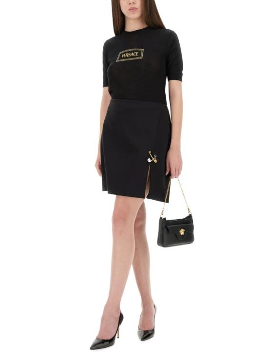 25FW 베르사체 탑 1016786 1A147381B000 Black - VERSACE