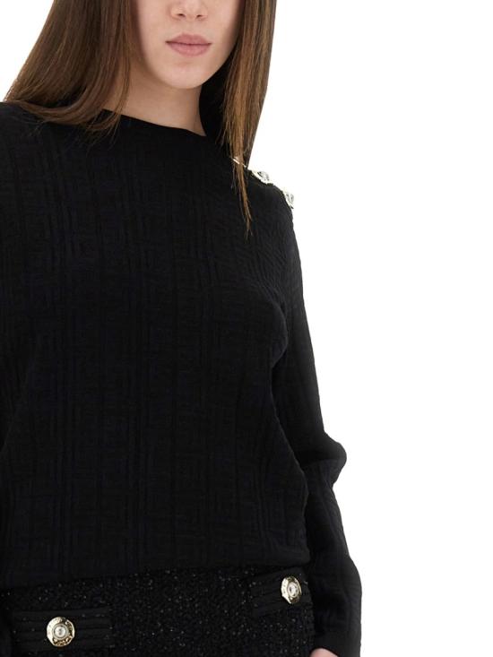25FW 발망 스웨터 FF1KD090KI63 0PA Black - BALMAIN