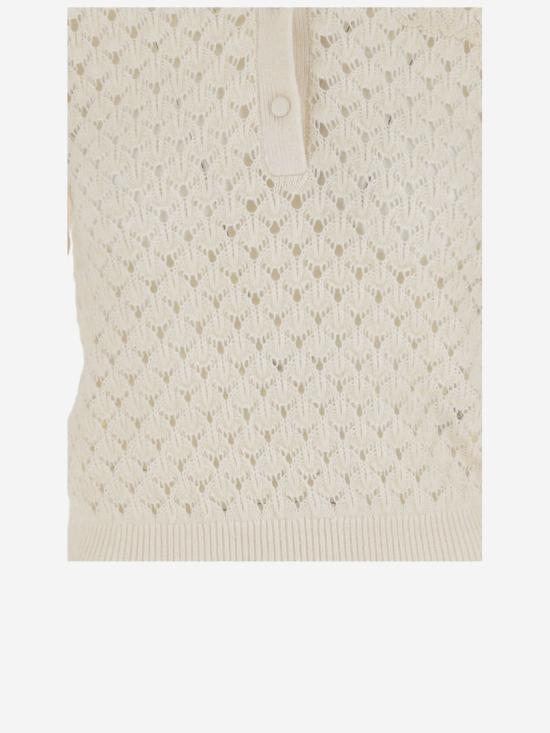 25FW 끌로에 폴로 티셔츠 CH25AMP47590107 Grey - CHLOE