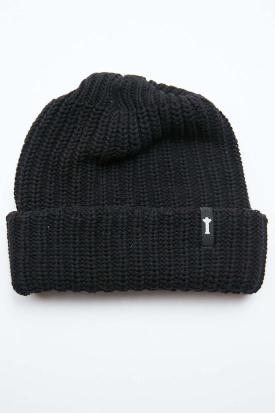  토템 브랜드 컴퍼니 비니 Totem Brand Co. 솔리드 워치 캡 비니 블랙 - TOTEM BRAND CO.