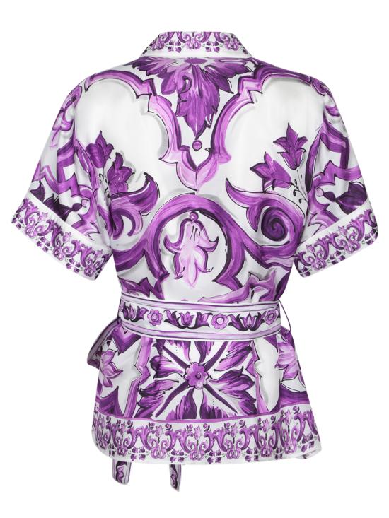 26FW 돌체앤가바나 블라우스 F5G67T HI1TK IP3TN Purple - DOLCE & GABBANA