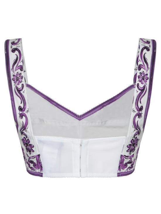 26FW 돌체앤가바나 민소매 티셔츠 F7Y28T FI5LT H35DQ Purple - DOLCE & GABBANA