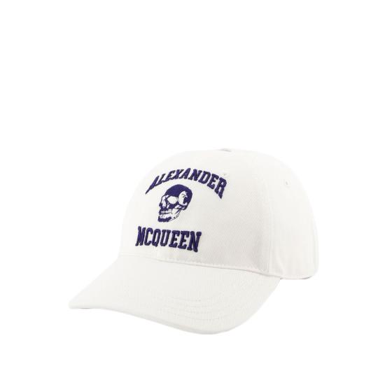  알렉산더 맥퀸 볼캡 7594504105Q9038 White