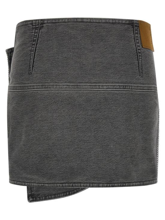 25FW 하이쿠레 롱 스커트 HEW08102DF174L0903L0903 Gray - HAIKURE