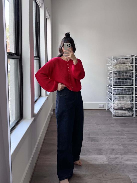  코데라 데님 팬츠 Cordera 데님 스트레이트 팬츠 인디고 - CORDERA