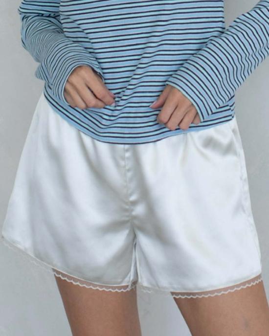  아잘레아 숏팬츠 아잘리아 로렌 새틴 반바지