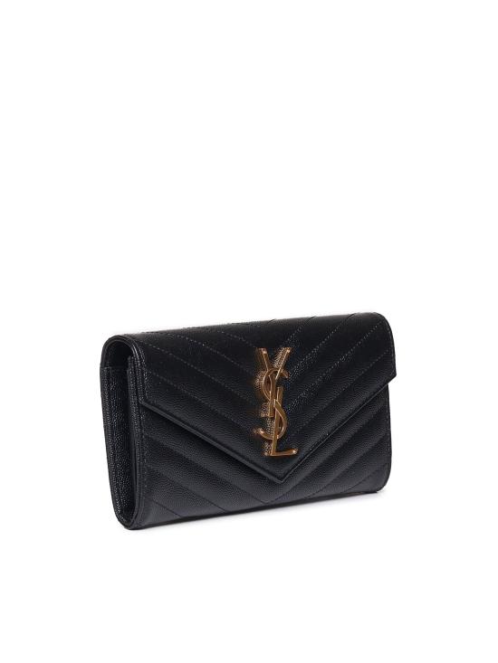 25FW 생로랑 지갑 372264 BOW011000 Black - SAINT LAURENT