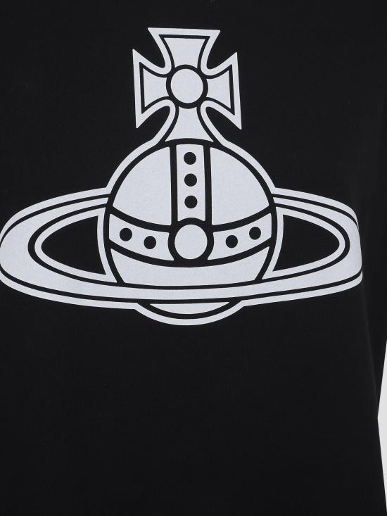 25FW 비비안웨스트우드 반팔 티셔츠 3G010049J001M N401 BLACK - VIVIENNE WESTWOOD