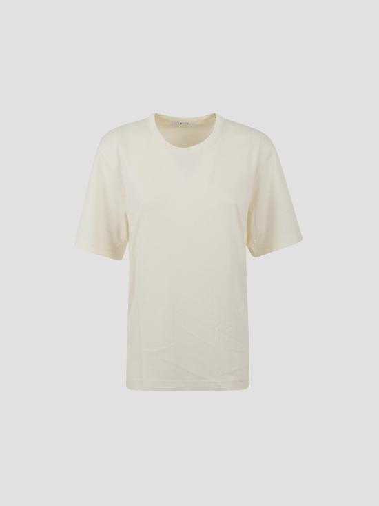 25FW 르메르 반팔 티셔츠 TO1440LJ1016 WH048 LIGHT CREAM