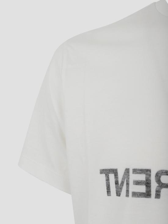 25FW 생로랑 리버스 티셔츠 663278Y37AW 9744 NATUREL NOIR - SAINT LAURENT